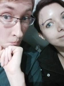 Leads are out leaving only a small hole. Had some great company at the hospital :)